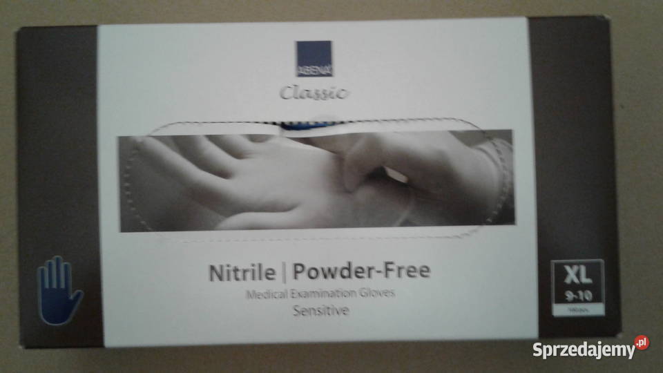 Rękawiczki nitrylowe rozmiar XL 910 100 blue mazowieckie