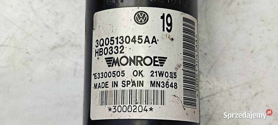 AMORTYZATOR LEWY TYŁ VOLKSWAGEN PASSAT B8 RLINE sprzedam