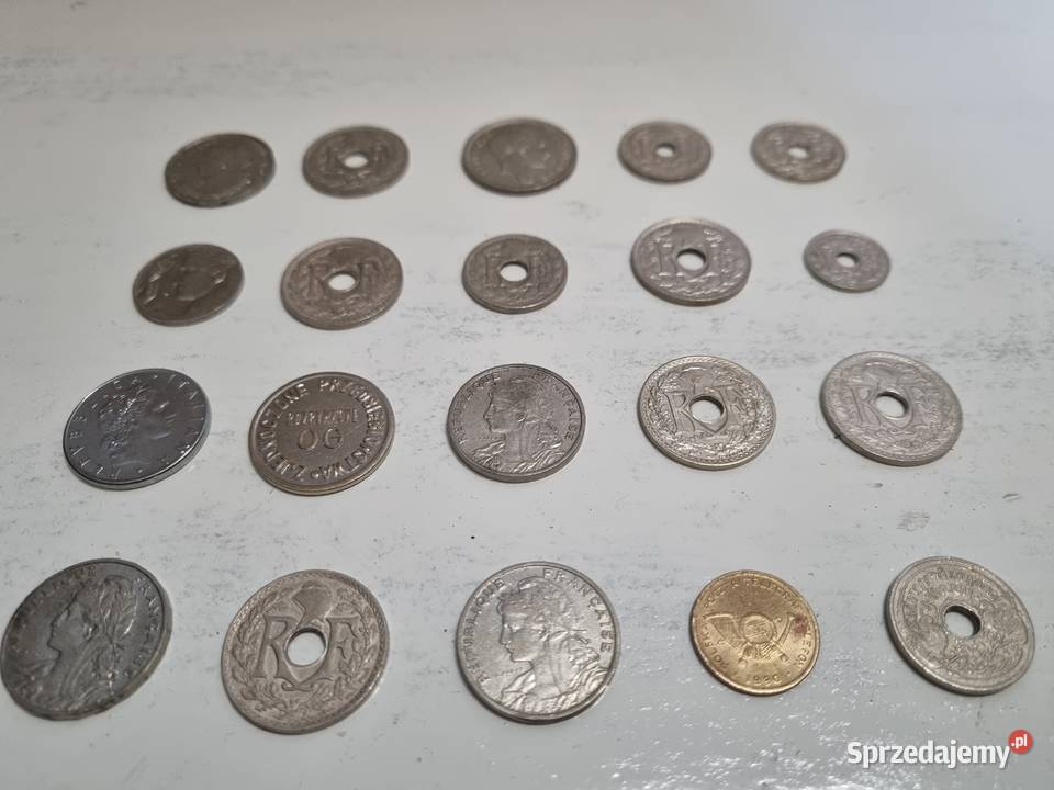 Sprzedam monety kolekcjonerskie centimes i inne wielkopolskie Leszno