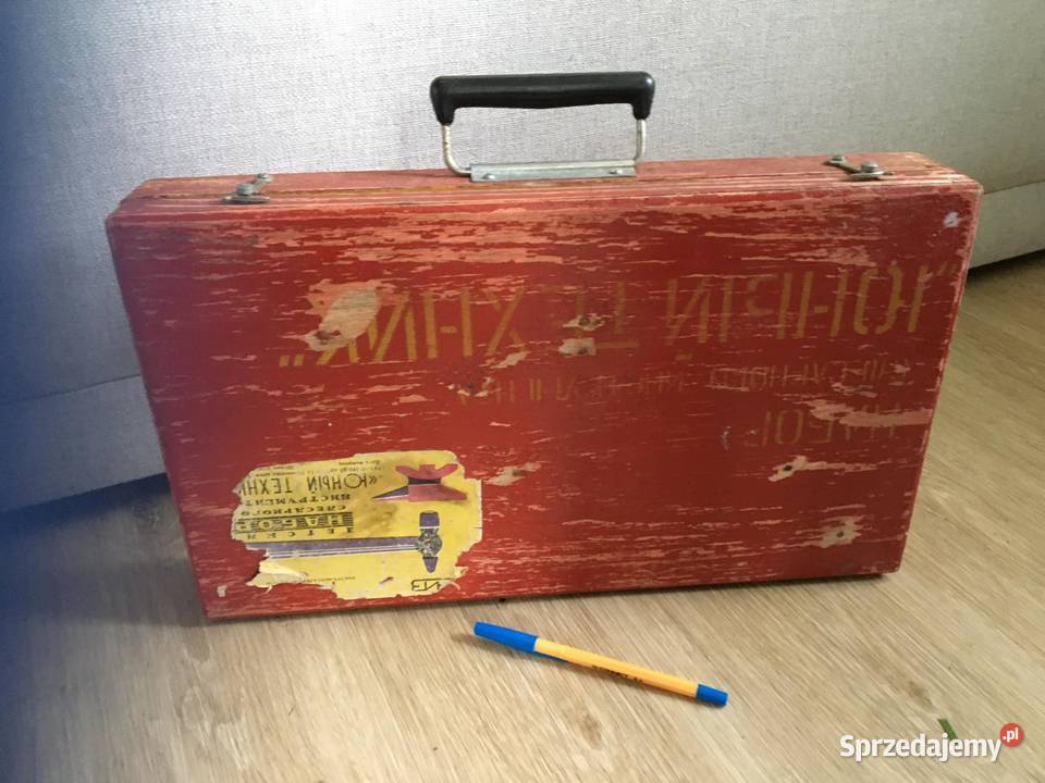 Skrzynka drewniana narzedziach ZSRR mazowieckie Warszawa