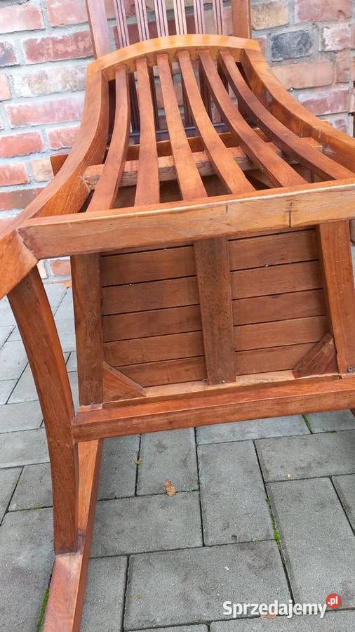 Krzesła tekowe drewniane 2 kolonialne twarde Krzesła Gawroniec