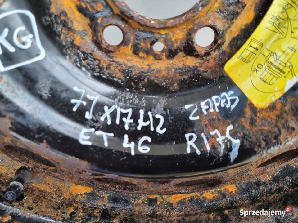 Jumpy Proace Vivaro KOŁO ZAPASOWE Zapas felga Samochodowe Rudka