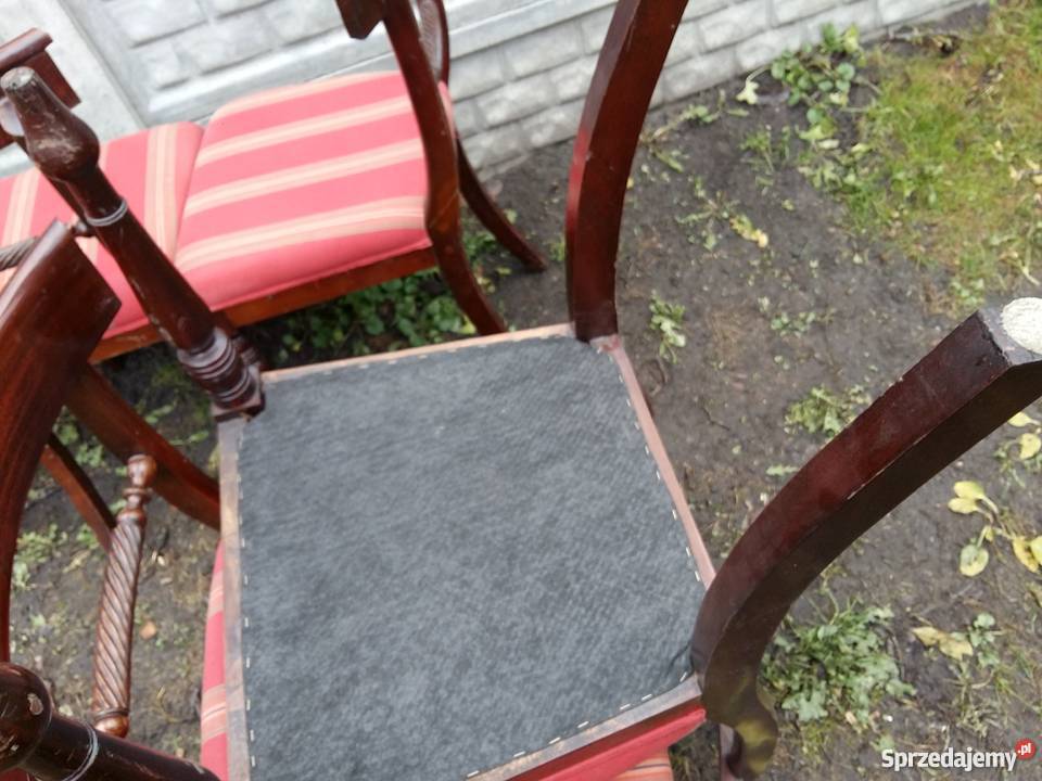 Komplet 6 krzeseł w stylu biedermeier 209 wielkopolskie Kościan sprzedam