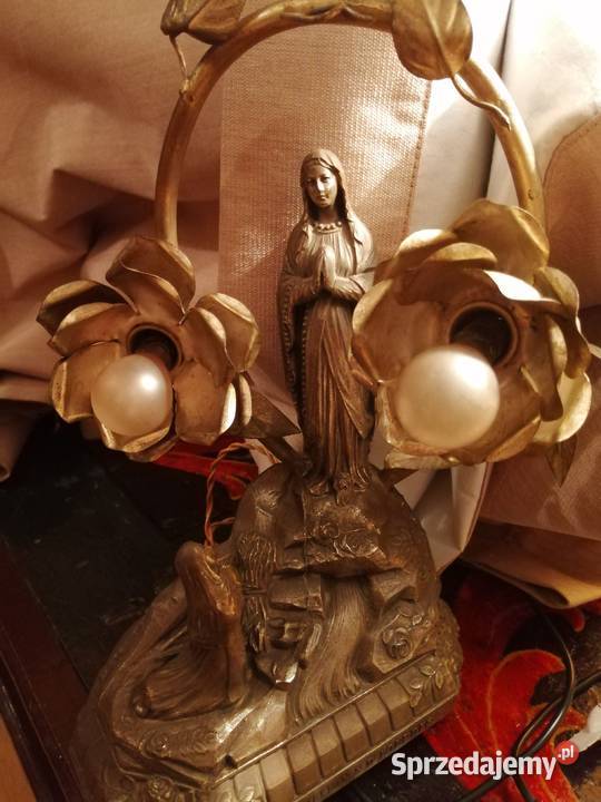 Lampka z Matką Boską antyk