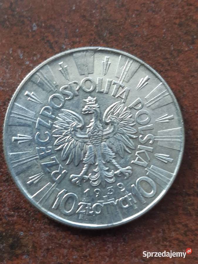 II RP Moneta 10 Józef Piłsudski 1939r rzadka Numizmatyka Potulice