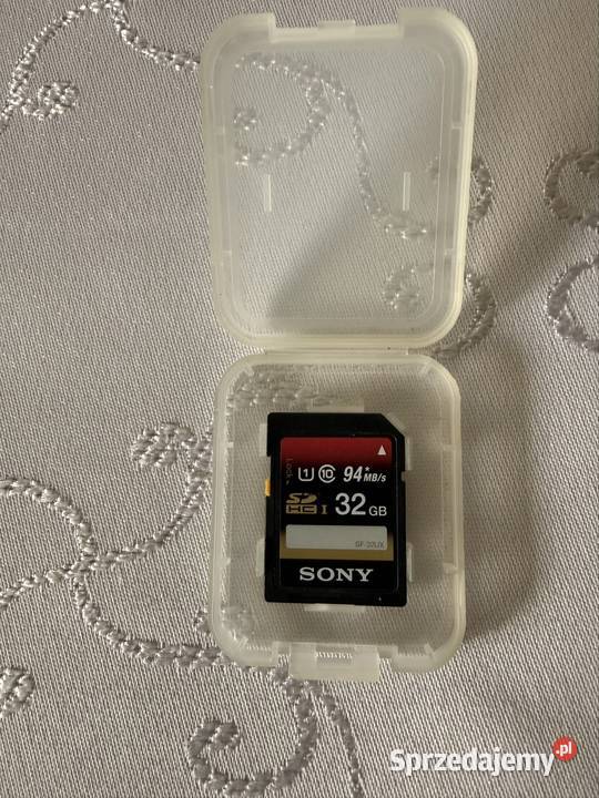 Karta pamięci Sony SDHC 32GB SFUX UHSI U1 94MBs Pojemność 8 GB i więcej Czerwionka-Leszczyny