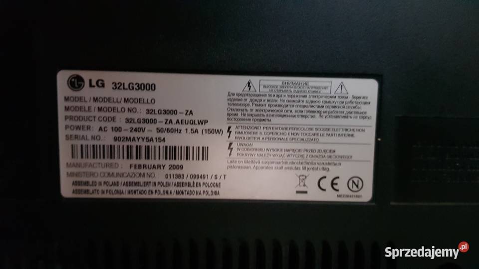 Telewizor LG LCD z HDMI USB Możliwy Transport