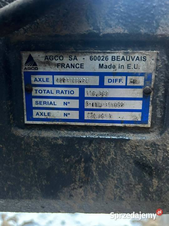 Atak Massey Ferguson 8727 116862 Wilkowo sprzedam