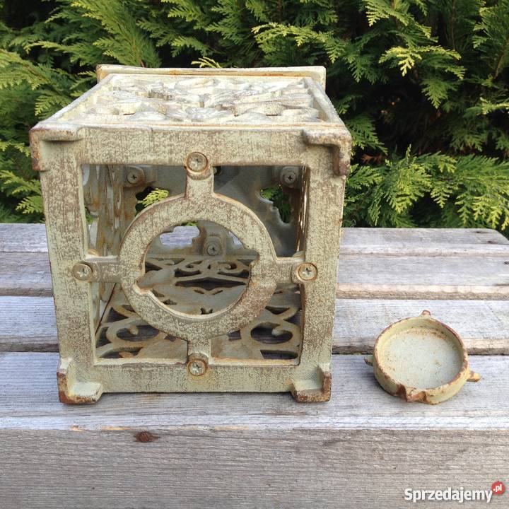 Stary żeliwny lampion motyl motyle mazowieckie Warszawa