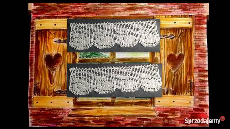 Jabłka szydełkowe 2 każda ok 78 x 24 świecznik Katowice