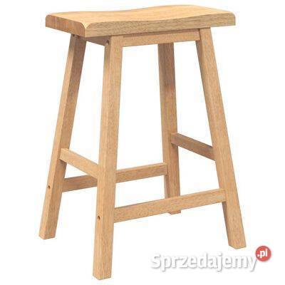 vidaXL Hokery barowe 2 Naturalne drewno lite Warszawa