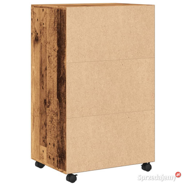 Szafka na kółkach stare drewno 55x40x91 WM853189 Warszawa