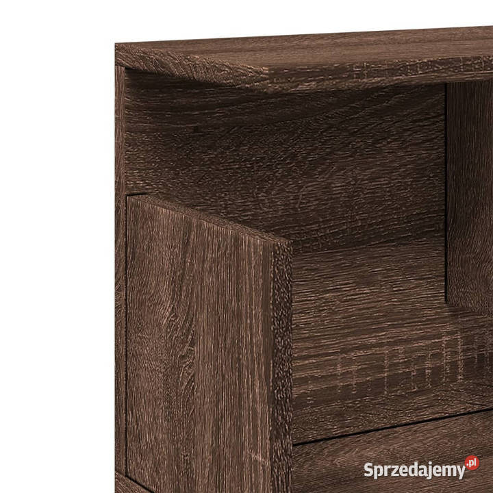 Półka ścienna 80x20x30 brązowy dąb materiał mazowieckie