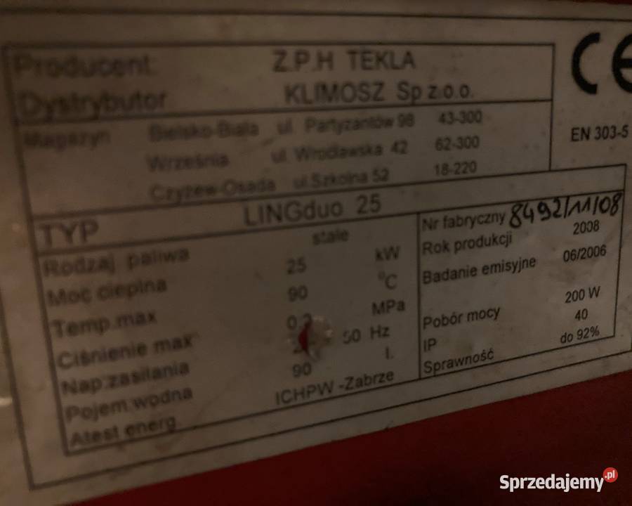 piec na ekogroszek klimosz ling duo 25 Milejowice