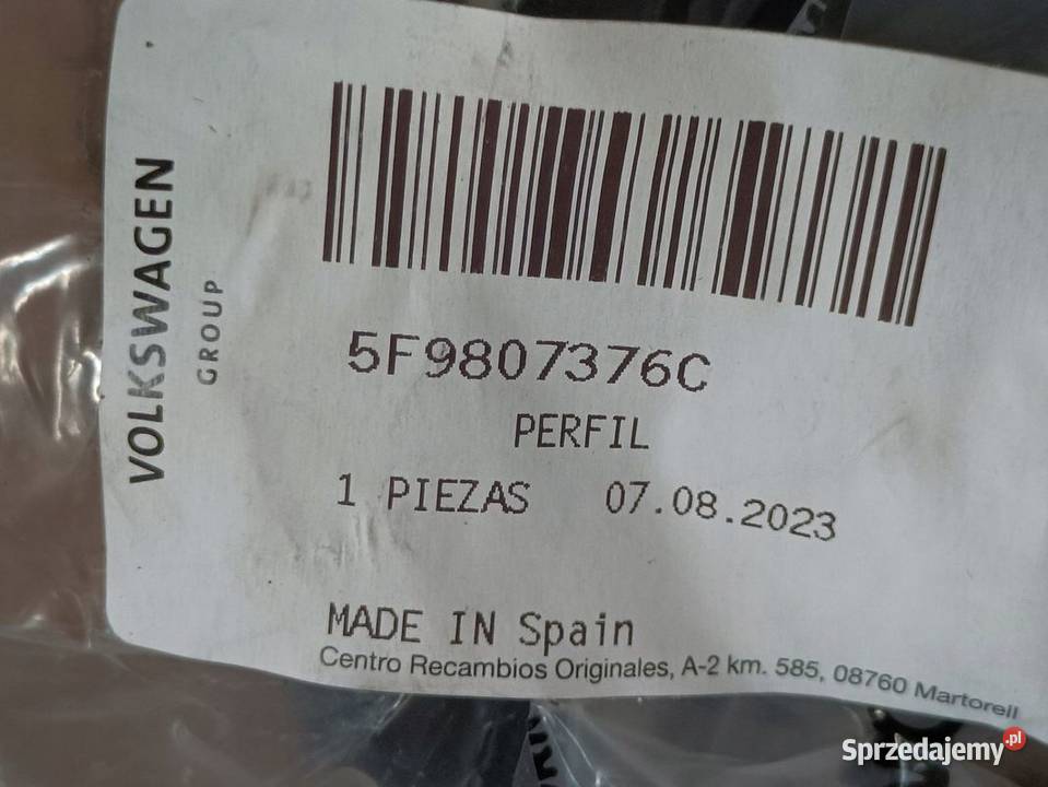 SEAT LEON III KOMBI ŚLIZG MOCOWANIE ZDERZAKA Pleszew sprzedam