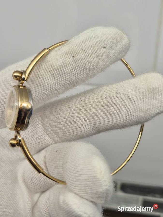 Złocony zegarek Czajka bransoletka Chorzów