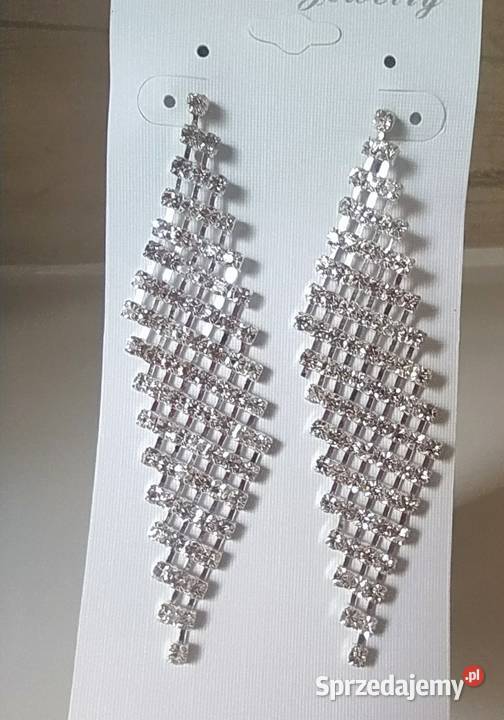 Kolczyki ślubne wieczorowe Łódź