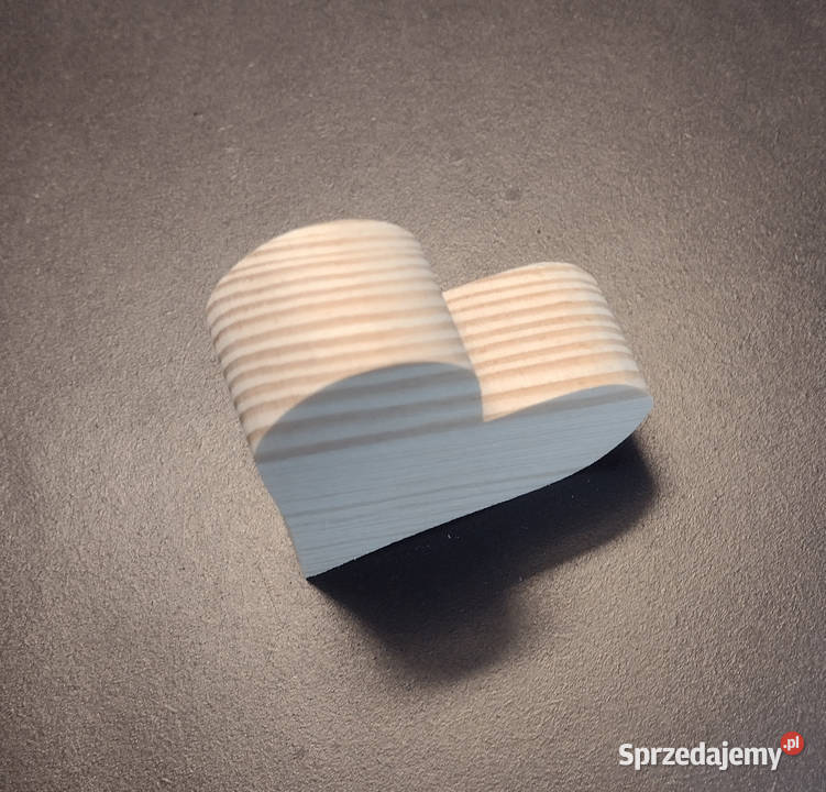 serce serduszko serca drewniane 3D grube Białystok