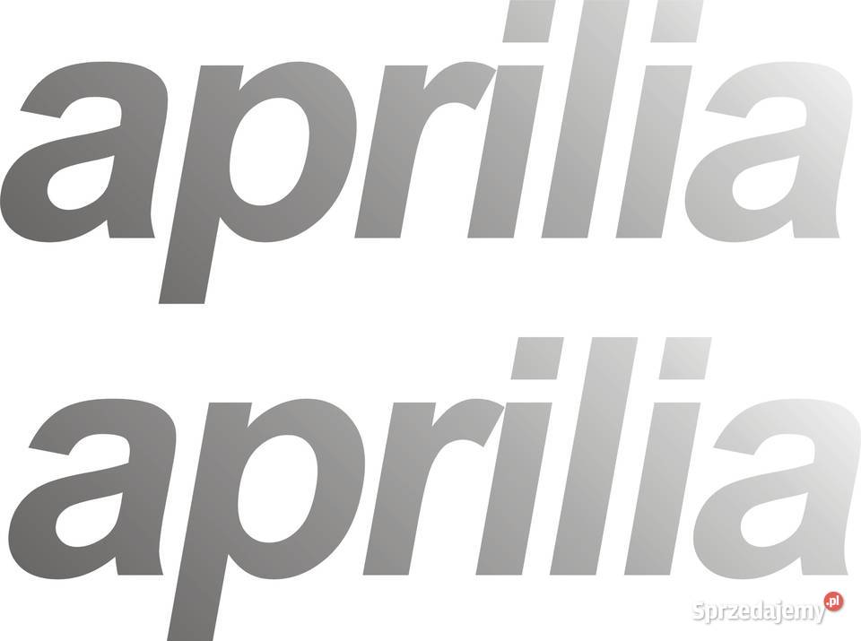 Aprilia 2 30x11 srebrna naklejki tuningowe na Okleiny i naklejki