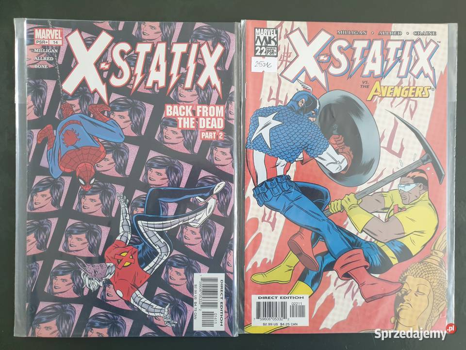 XStatix 8 oryginalnych komiksów Marvel USA XMen Gdynia