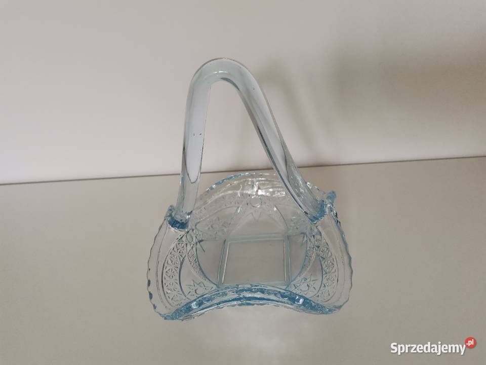 Stary koszyk koszyczek Caryca szkło Ząbkowice