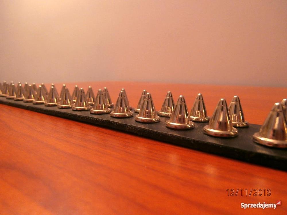 Pas skórzany ćwieki kolce warmińsko-mazurskie