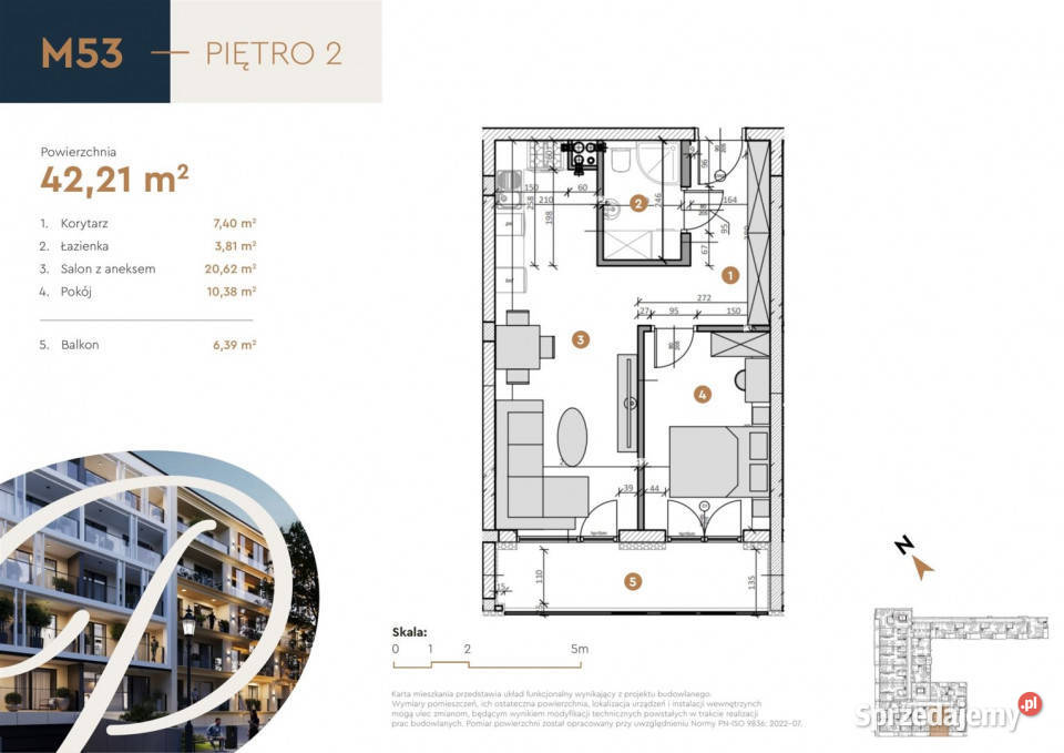 Mieszkanie 4221m2 2 pokoje Kielce 12750zł/m2