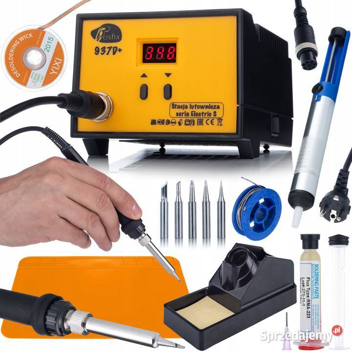 Stacja Lutownicza Rosfix 937D 60W Zestaw z Matą Ludźmierz