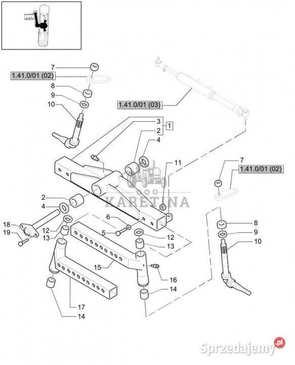 Holland T6010 Przedłuźenie 82028120 Jastrzębniki