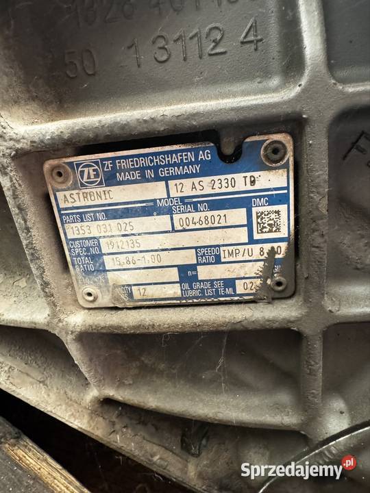 Skrzynia biegów DAF xf kompletna na części Lublin