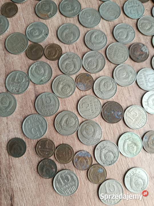 Monety stare cccp kopiejki 90 sztuk zestaw Choszczno