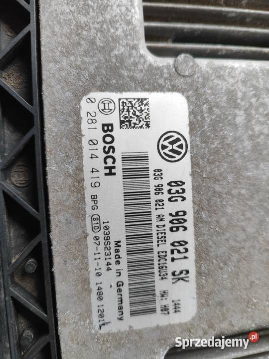Komputer sterownik silnika 19TDI BXE 03G906021SK Części samochodowe mazowieckie Pułtusk