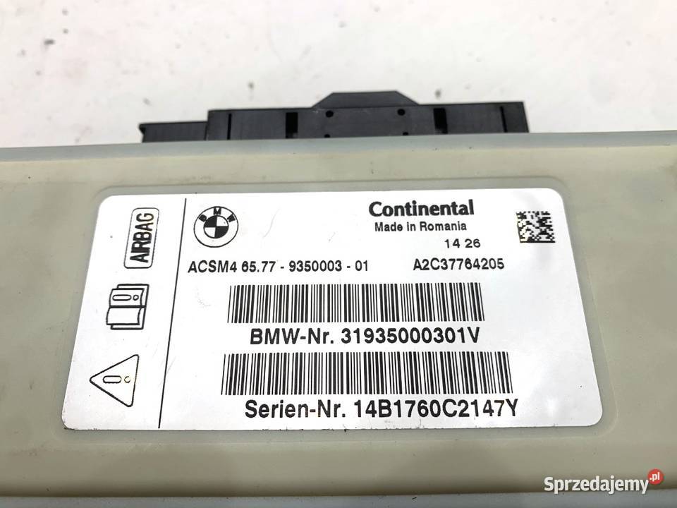 SENSOR AIRBAG BMW F16 9350003 1419 CZUJNIK