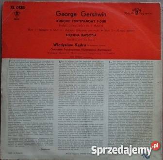 George GershwinWładysław KędrapianoPN XL 0138 łódzkie Łódź