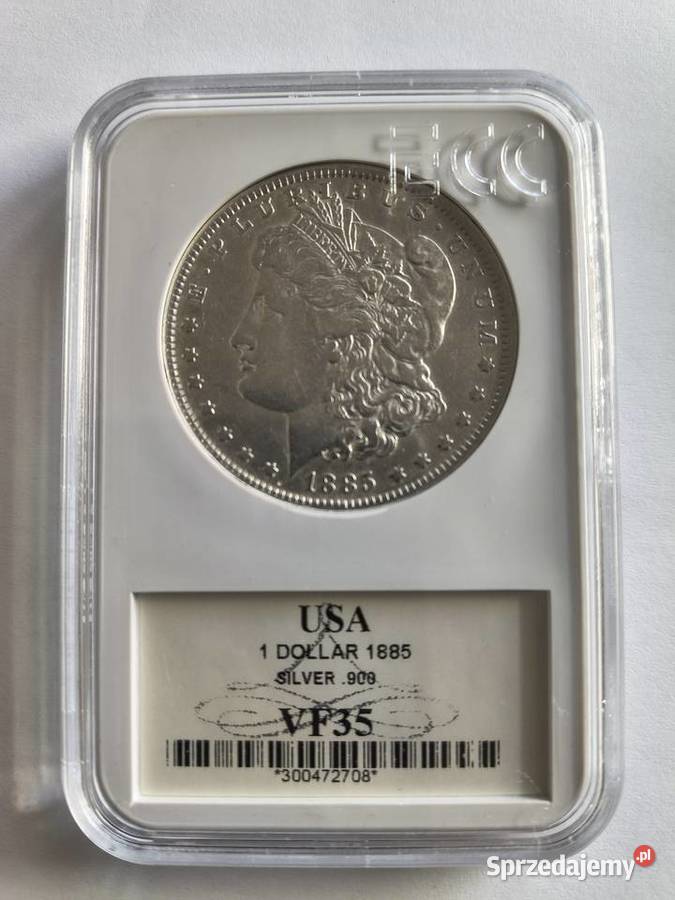 USA 1 dolar 1885 Morgan srebro Ag 900 Szczecin