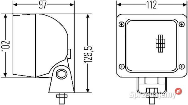 Lampa robocza kwadratowa H3 Ultra Beam