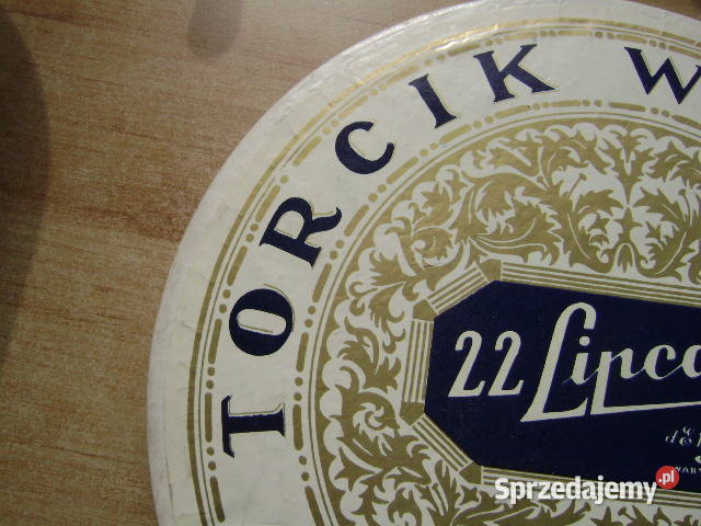 Starocie z PRL Puste Pudełko tekturowe Wedla Gdynia