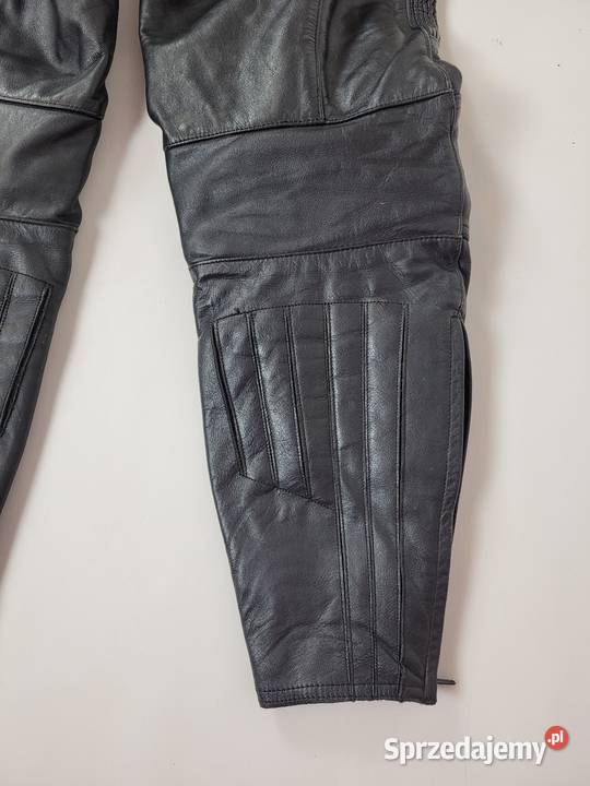 Komplet skórzany na motor biały Białogard