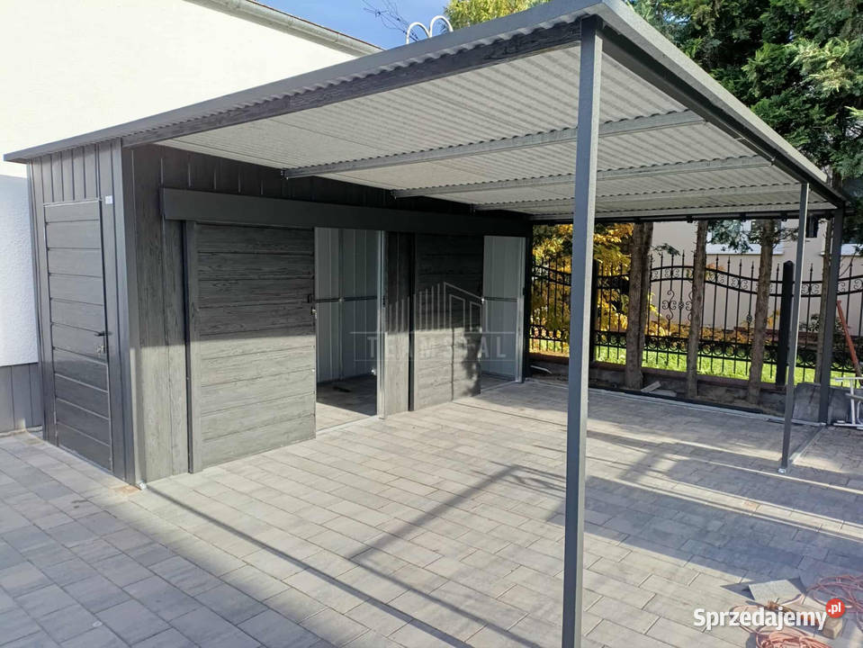 Schowek domek ogrodowy 17x5 wiata 33m 2x drzwi Poznań