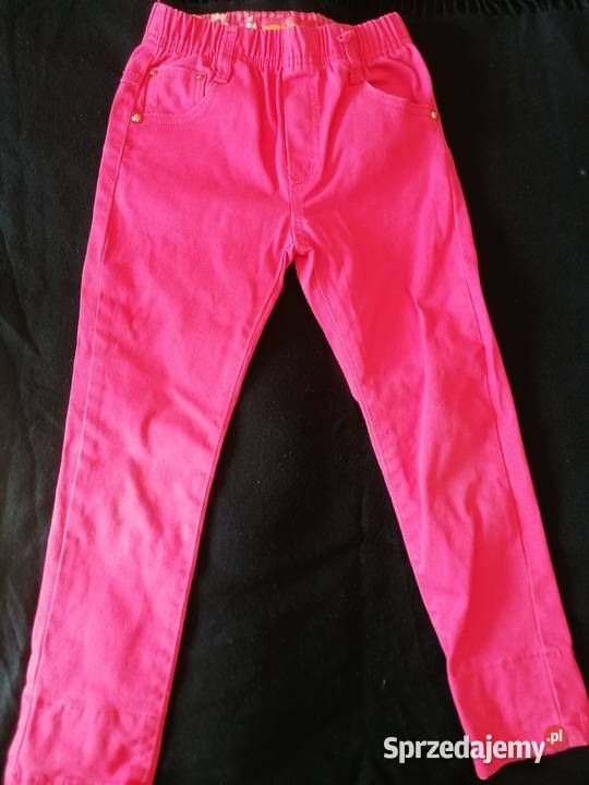 Spodnie dżinsowe malinowe HAPPY HOUSE rozmiar Spodnie Łódź