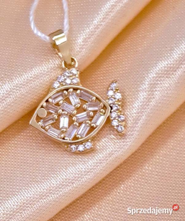 Wisiorek złoty próby 333 Rybka Z537 wielkopolskie Poznań