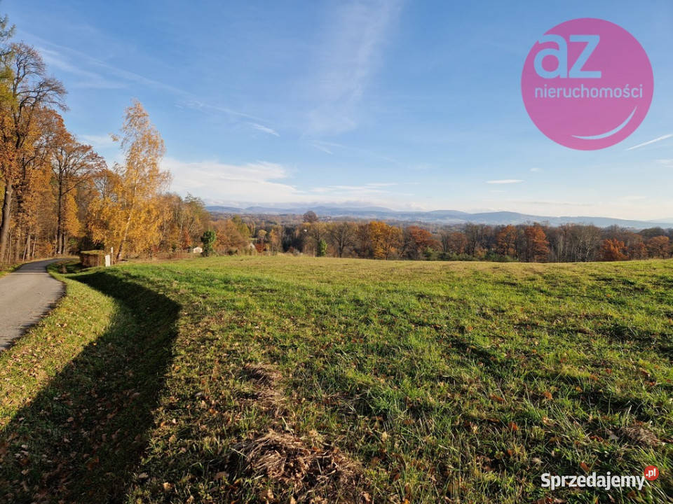 Malownicza widokowa działka budowlana koło Sprzedaż małopolskie Zagorzany sprzedam