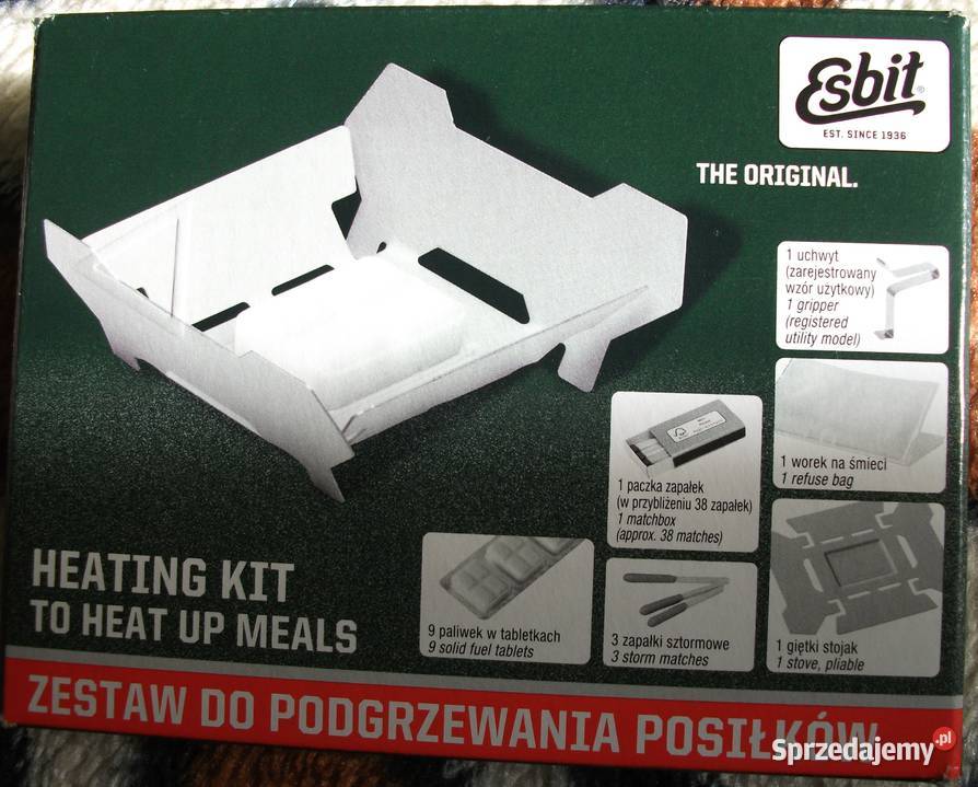 Zestaw turystyczny do podgrzewania posiłków Sieradz