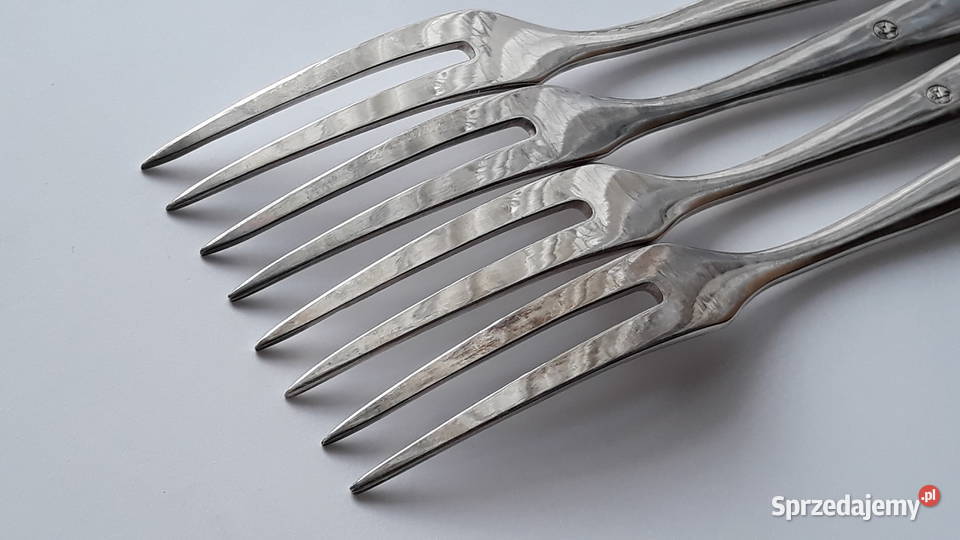Posrebrzany widelec serwingowy do wędlin mięs Pozostałe Dąbrowa Górnicza