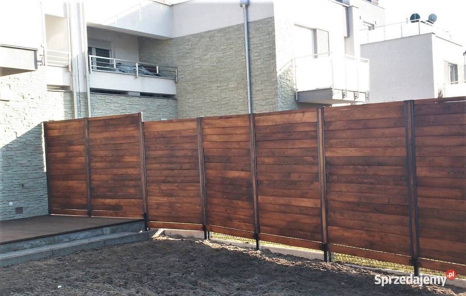 Drewniane ogrodzenia pełne dolnośląskie Trzebnica