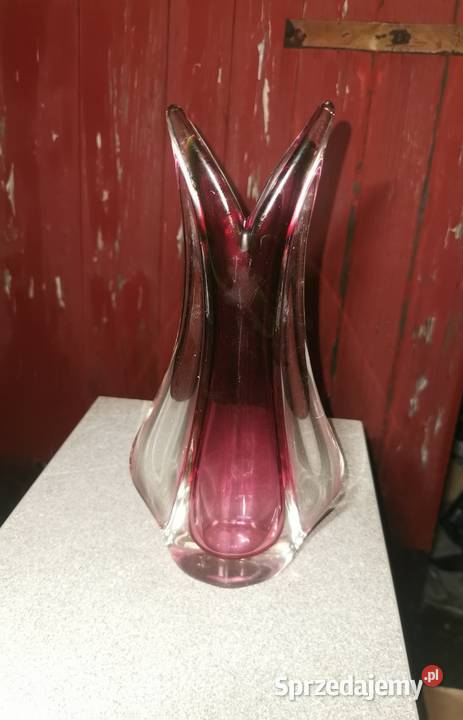 Vintage Muran szklany wazon Josef Hospodka Nowy Tomyśl sprzedam
