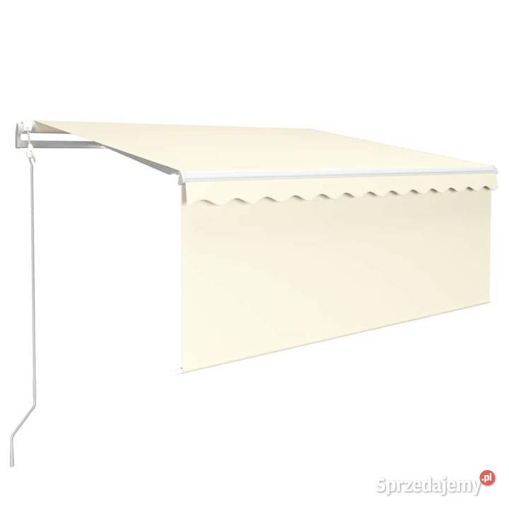 vidaXL Automatycznie zwijana markiza z zasłoną Markizy i osłony