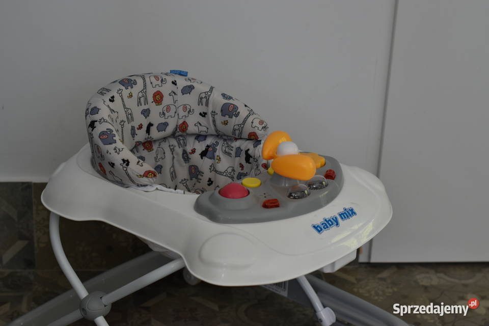 Chodzik Baby Mix z kierownicą i silikonowymi Nosidełka i chodziki Warszawa