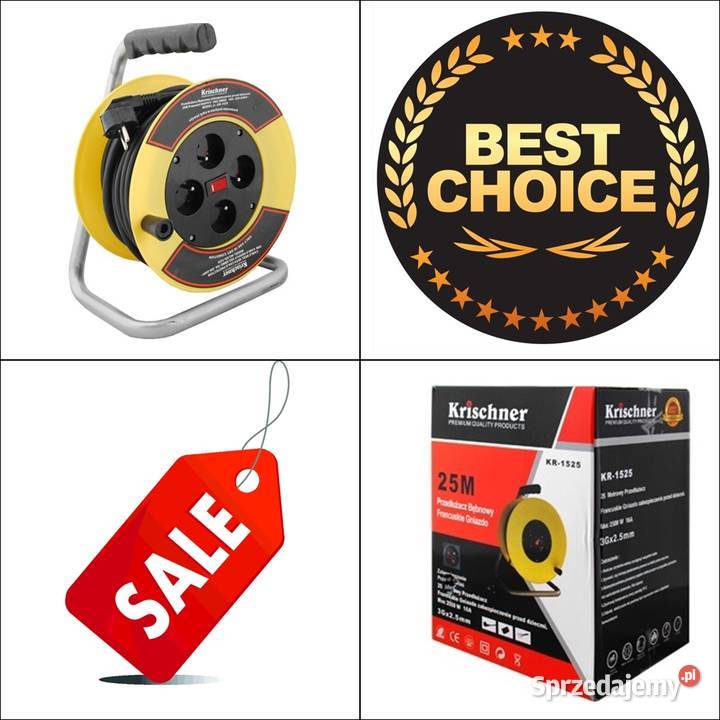 Przedłużacz bębnowy 25 m zachodniopomorskie Szczecin sprzedam