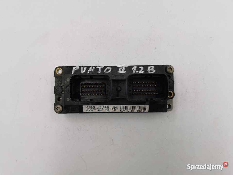 Sterownik Silnika Fiat Punto II 12 8v 51793108 osobowe Motoryzacja Wyszków sprzedam